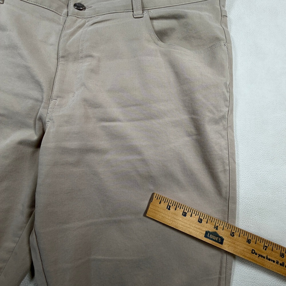Peter Millar Mens 38x32 Performance Five Pocket Pants Golf Khaki Tan‎ Beige - Picture 6 of 12